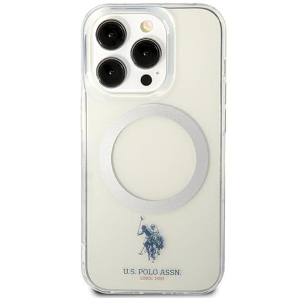 US Polo iPhone 15 Pro Mobilskal MagSafe Collection - Clear