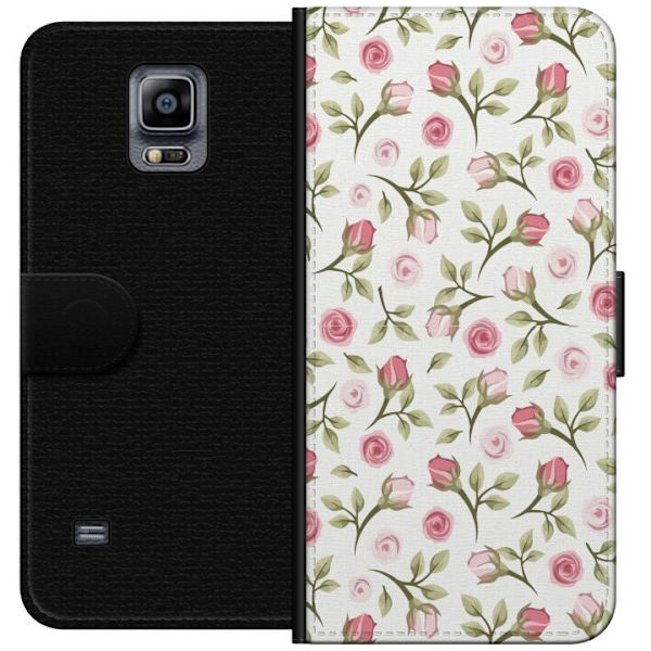 Pung-etui til Samsung Galaxy Note 4 med Blomstret design
