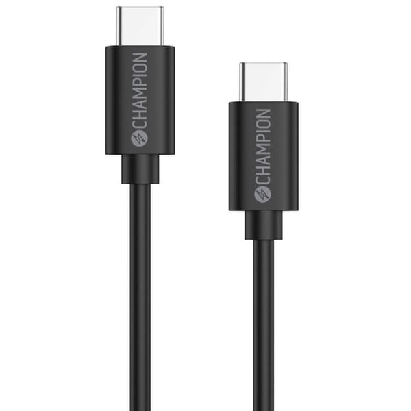 CHAMPION USB-C-kaapeli 60 W 3 m – musta Black