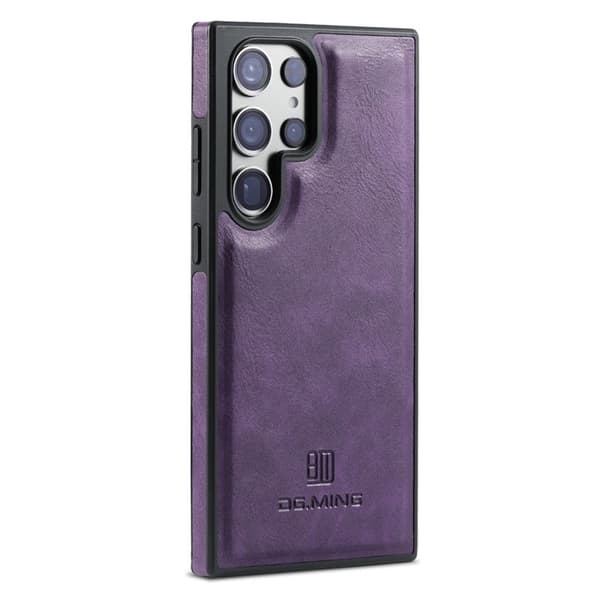 DG.MING Mobilskal till Samsung Galaxy S25 Ultra Anti-Drop Läder Lila