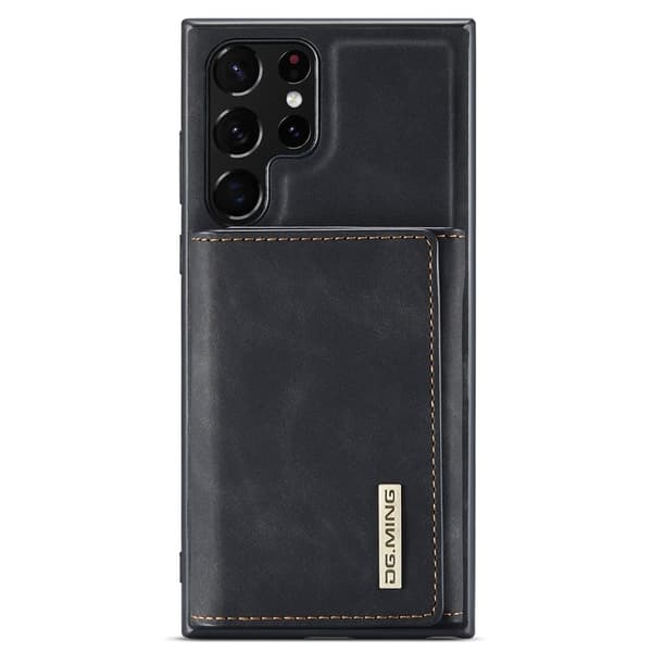 DG.MING M1 Wallet Mobilskal för Samsung Galaxy S22 Ultra 5G - Svart