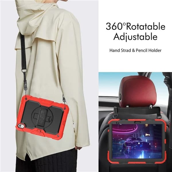 iPad 10.9" (2022)/iPad 11" (2025) Mobilskal Drop-Proof - Röd Röd