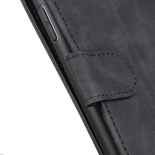 KHAZNEH OnePlus 13R 5G Plånboksfodral Konstläder Retro Textur - Svart