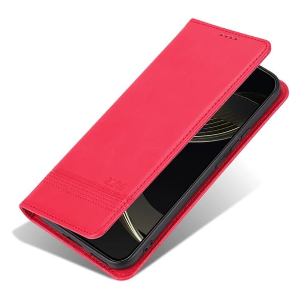 AZNS Xiaomi 14T Plånboksfodral Konstläder - Röd