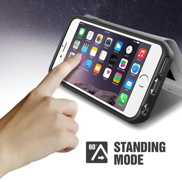Verus Damda Veil etui med spejl til Apple iPhone 6 (S) Plus (Sølv) Silver