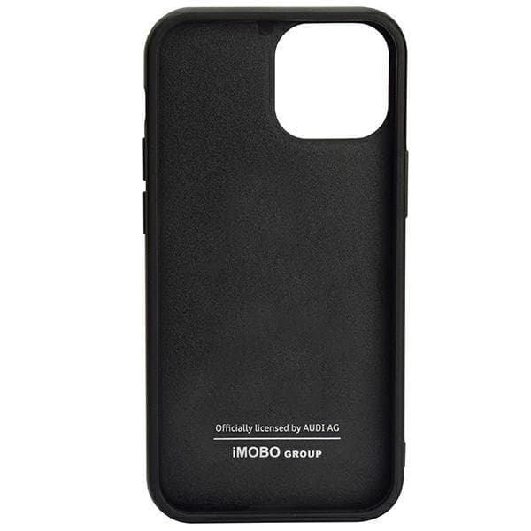 Audi iPhone 13 Pro Max -puhelinkotelo Carbon Fiber Stripe - Musta Black