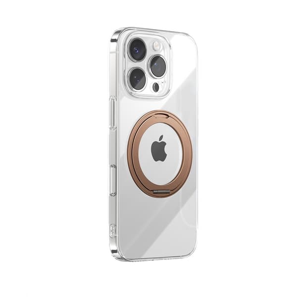 Joyroom Mobilskal till iPhone 16 Pro MagSafe 360° Ringstativ JR-16JL6 Guld
