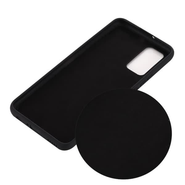 Liquid Silicone Skal Till Galaxy Note 20 - Svart Black