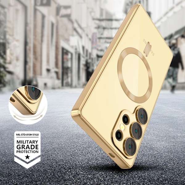 Tech-Protect Mobilskal För Galaxy S26 Magsafe Magflex - Shiny Guld Guld