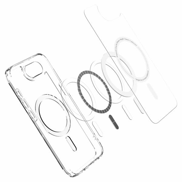 Spigen telefontaske til iPhone 16e Magsafe Ultra Hybrid - Hvid Transparent