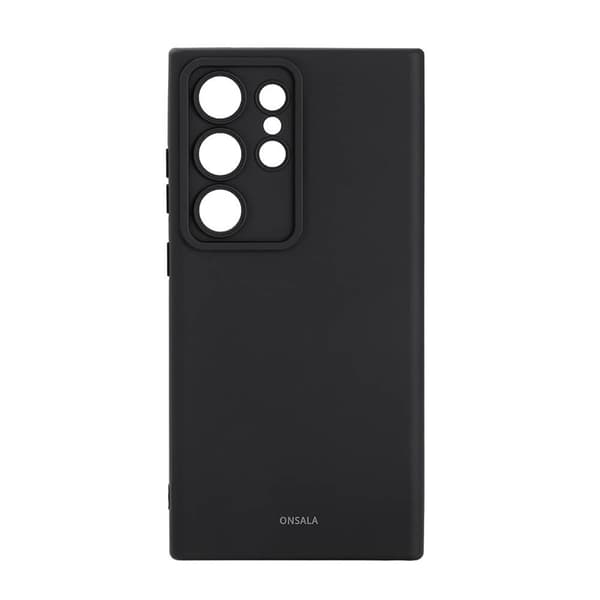 Onsala Telefontaske til Galaxy S24 Ultra Silicone Feeling - Sort Black
