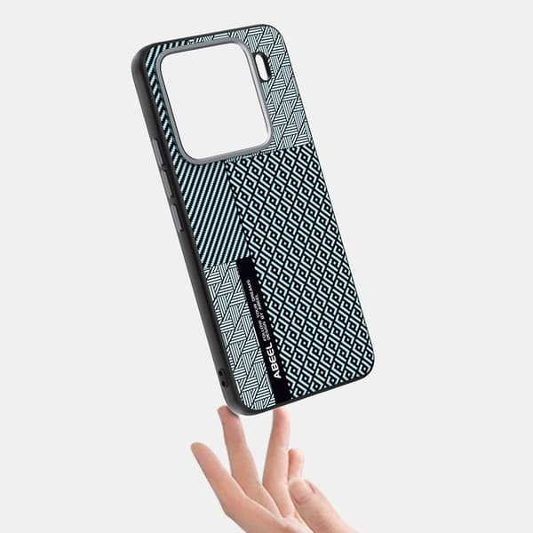 ABEEL Mobilskal till Xiaomi 15 Pro PC TPU Aluminium PU Läder - Textur 4