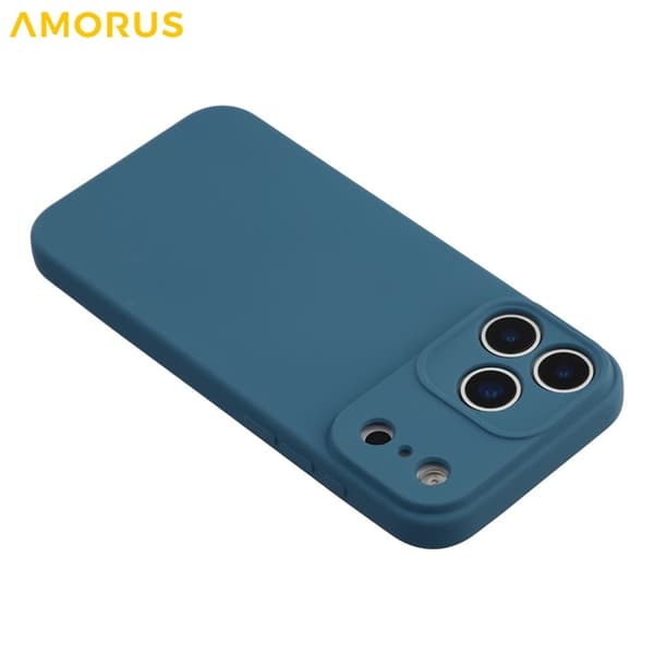 AMORUS Mobilskal till iPhone 17 Pro Precise Cutouts TPU Fiber - Blå Blå