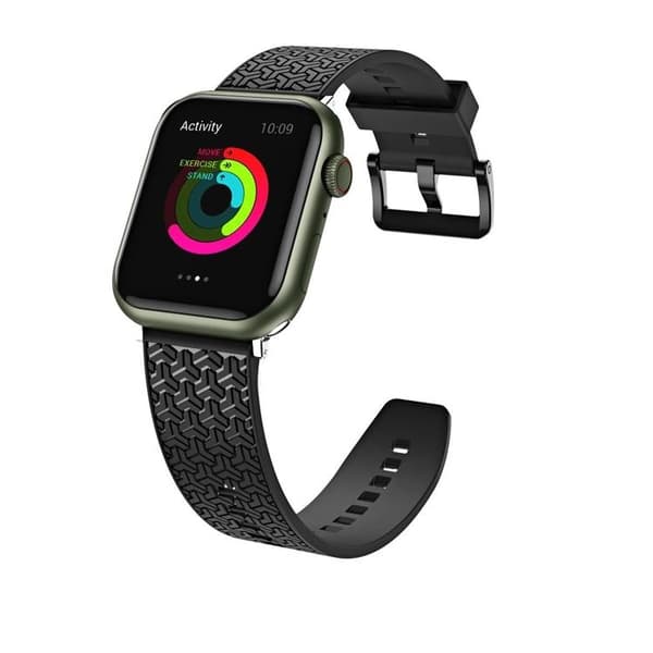 Apple Watch 2/3/4/5/6/7/SE (38/40/41mm) Armbånd - Sort Black