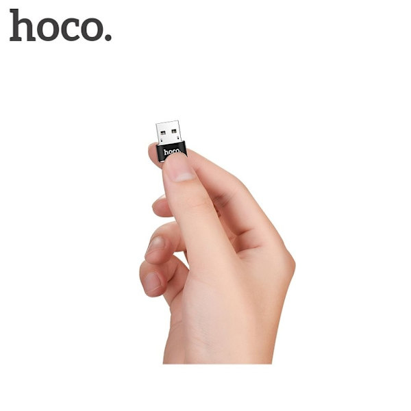 HOCO adapter OTG USB till USB-C UA6 svart Svart