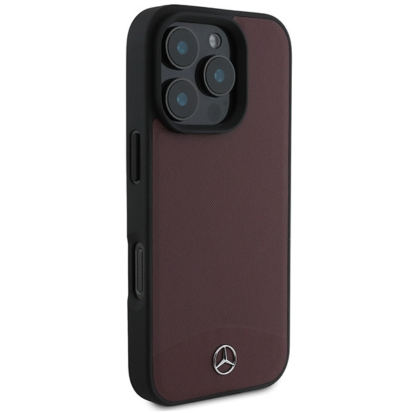 Mercedes Mobilskal till iPhone 16 Pro MagSafe Textured Plain Läder
