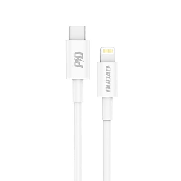 Dudao L6X USB-C - Lightning PD 20W 1m Kabel - Hvid Vit