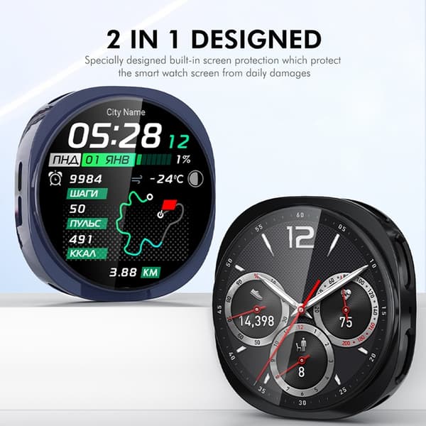 ENKAY Mobilskal till Galaxy Watch 8 (44mm) TPU Electroplating - Silver Silver