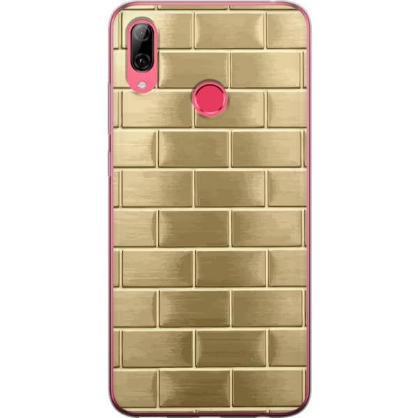 Mobilskal till Huawei Y7 (2019) med Gyllene Murstenar