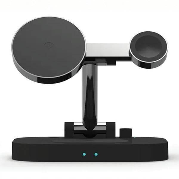 Awei 4-i-1 Trådløs Oplader 15W Universal W22 - Sort Black