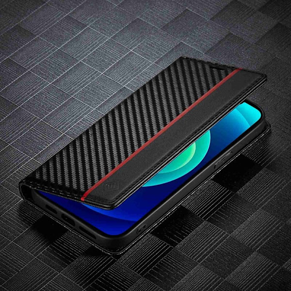 LC.IMEEKE iPhone 14 Plus Plånboksfodral Konstläder - Vertikal Rand