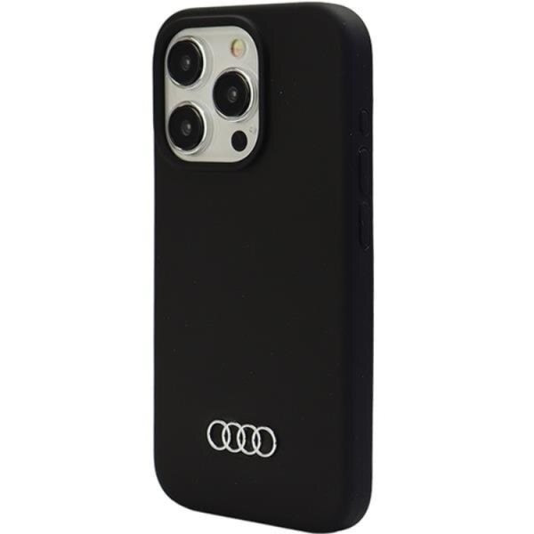 Audi iPhone 15 Pro Max Mobilskal Silikon - Svart