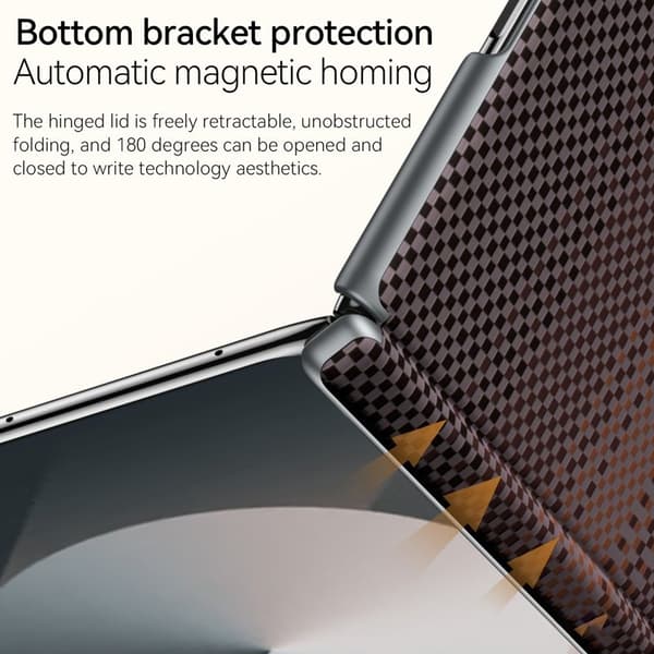 SULADA Mobilskal till Galaxy Z Fold5 5G Shockproof Hård PC Sunset Orange