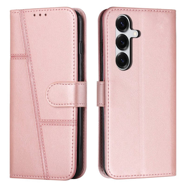 Plånboksfodral för Samsung Galaxy S26 Plus Fällbart Ställ - Roséguld