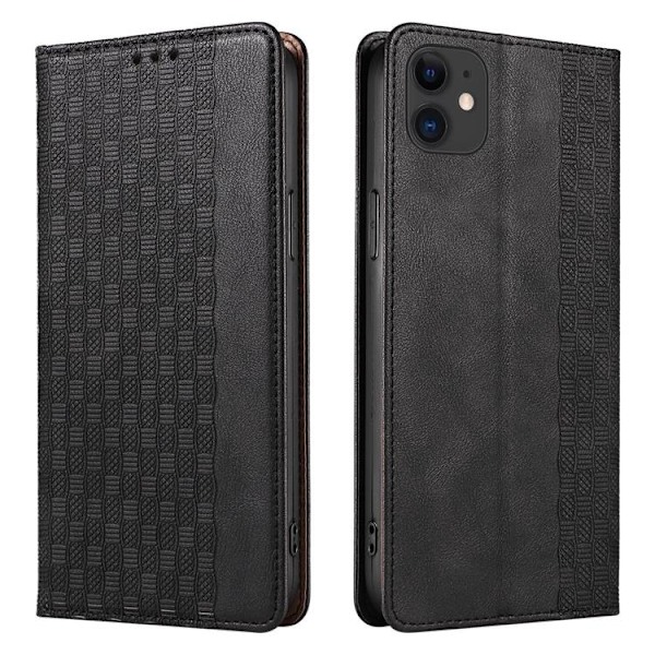 iPhone 13 mini Plånboksfodral Magnet Strap - Svart Svart