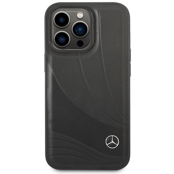 Mercedes iPhone 14 Pro Max -mobiilisuojuksen aaltokuvio - musta