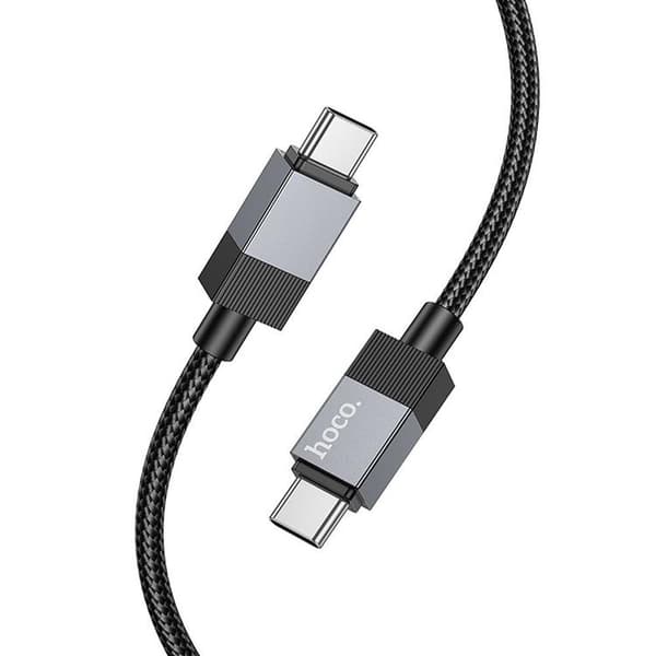 Hoco USB-C - USB-C 60W 3A Kabel 1m X110 - Svart Svart