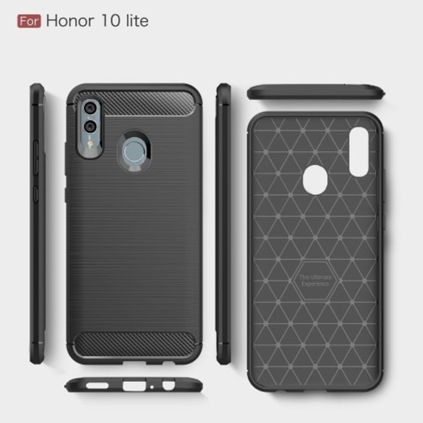 Carbon Flexicase Skal till Huawei P Smart (2019) / Honor 10 Lite - Svart Svart