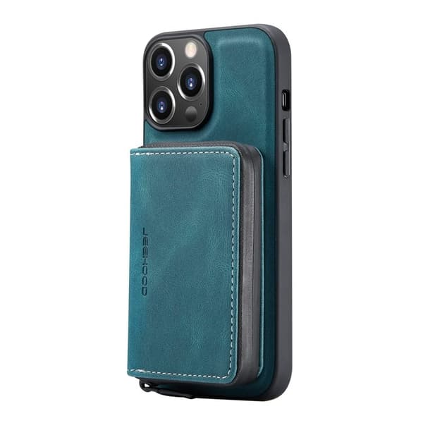 JEEHOOD 2-in-1 Hybrid Mobilskal med för iPhone 13 Pro - Blå