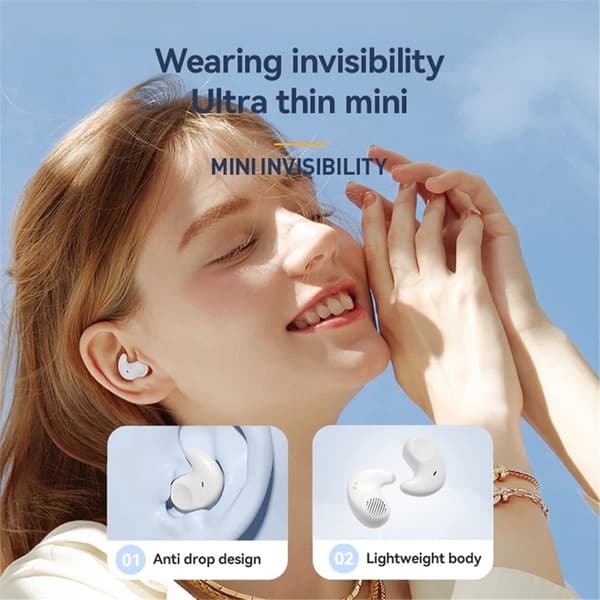 TWS Trådlösa Mini Bluetooth-Hörlurar In-ear Sleep M51 Svart