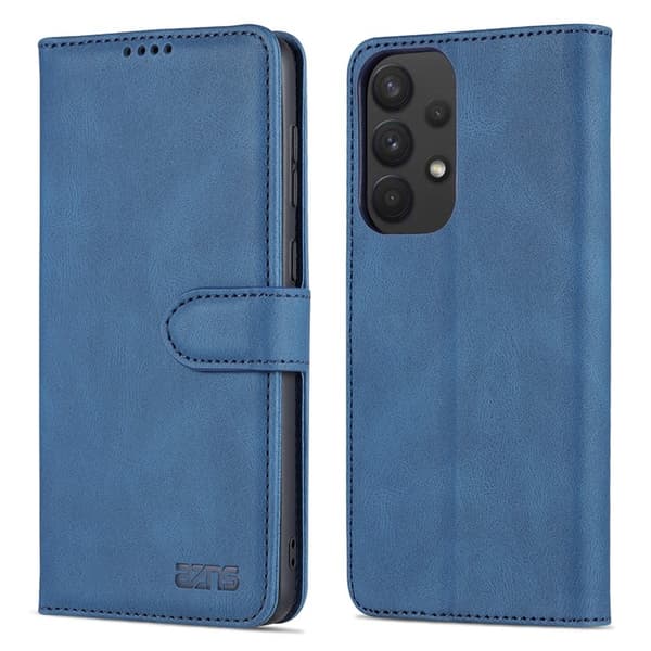 AZNS Samsung Galaxy A33 5G Plånboksfodral i Konstläder - Blå