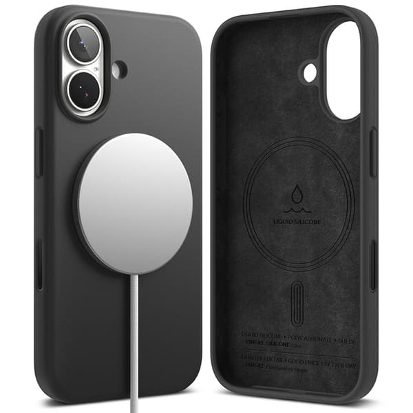 Ringke Telefontaske til iPhone 17 Magsafe Magnetisk Silikone - Sort Svart