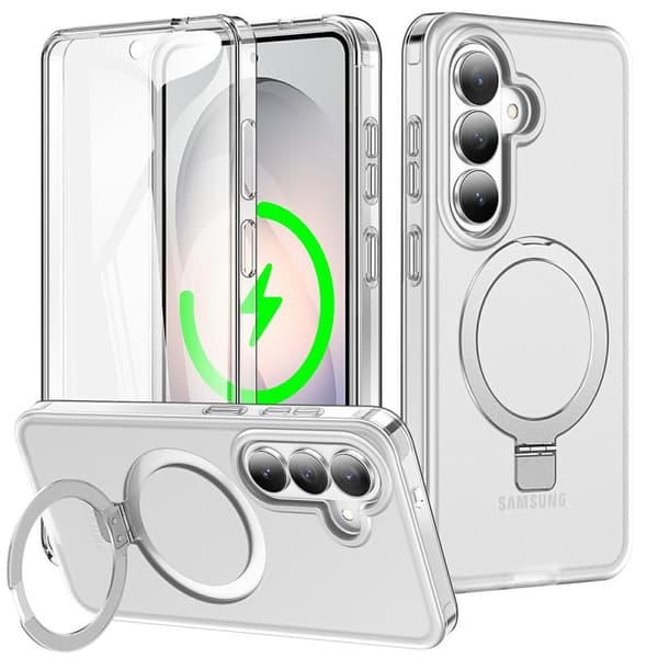 Mobilskal för Samsung Galaxy S26 Plus Magnetiskt Kickstand Matt Transparent