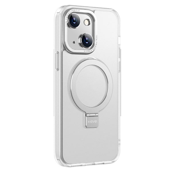 X-LEVEL Mobilskal till iPhone 14 MagSafe Kickstand TPU+PC Transparent Vit