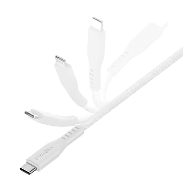 Energea USB-C till Lightning Kabel 60W 3A 1.5m - Vit Vit
