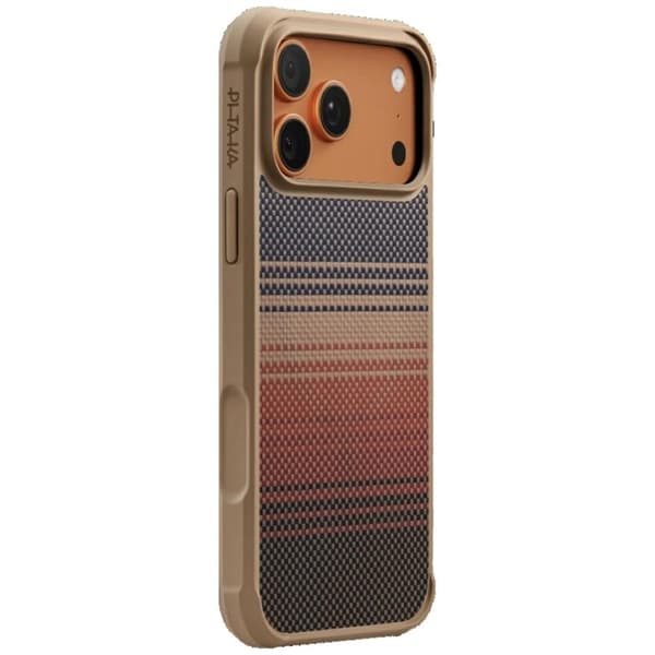 PITAKA Telefontaske til iPhone 17 Pro MagSafe Aramid ProGuard - Solnedgang Orange