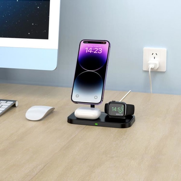 [3in1] Tech-Protect Magsafe Trådlös laddare iPhone/Apple Watch/A