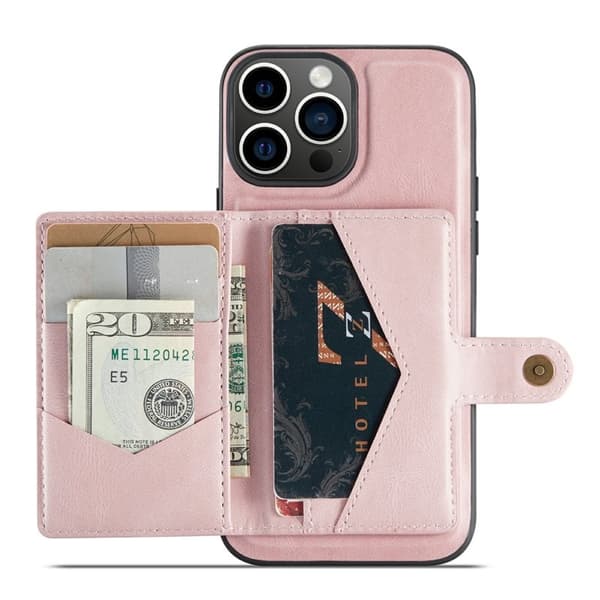 JEEHOOD Mobilskal till iPhone 15 Pro Plast - Rosa