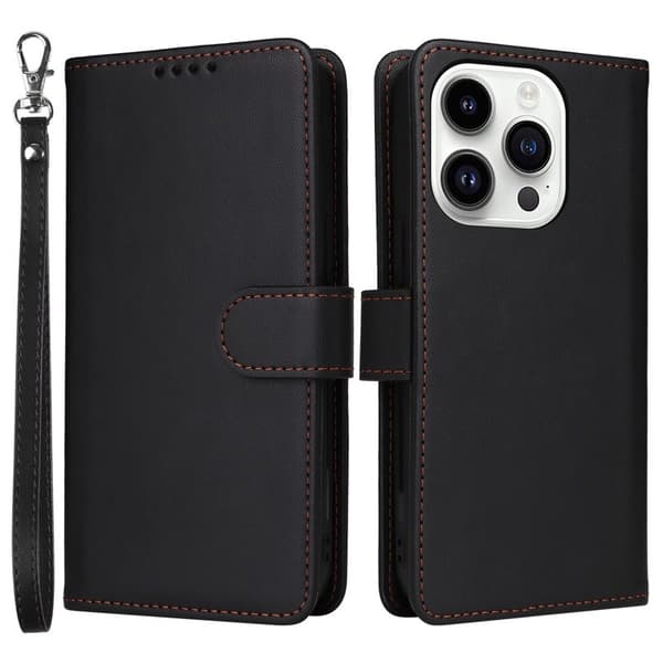 BETOPNICE iPhone 14 Pro Max Plånboksfodral - Detachable Konstläder- Svart