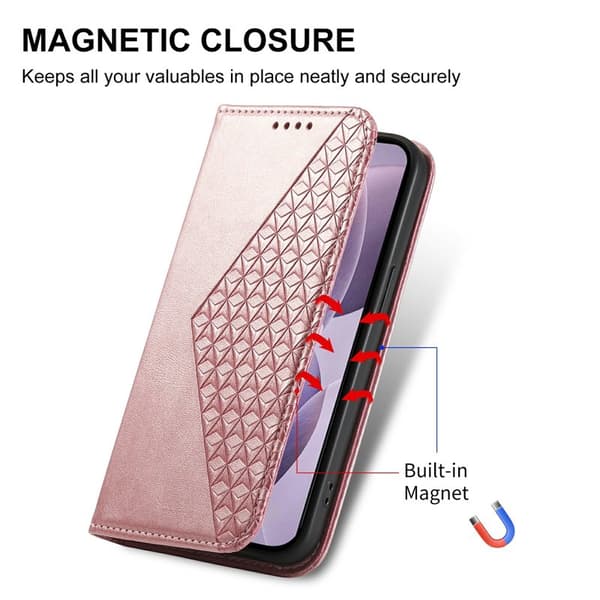 Plånboksfodral för Samsung Galaxy S26 Plus Konstläder med handledsrem - Roséguld