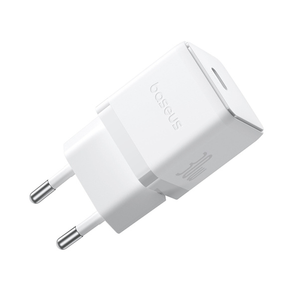 Baseus Snabbladdare USB-C 30W Palm - Vit Vit