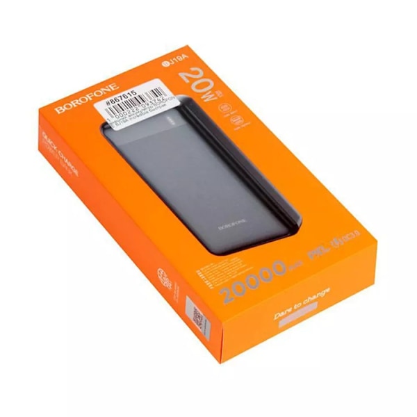 Borofone BJ19A Powerbank 20000mAh - Svart Svart