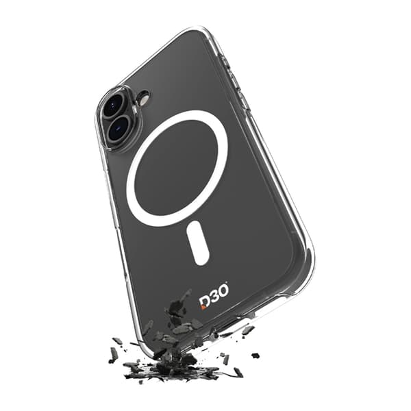 Puro Mobilskal till iPhone 17 Magsafe Impact Clear D3O - Clear Transparent