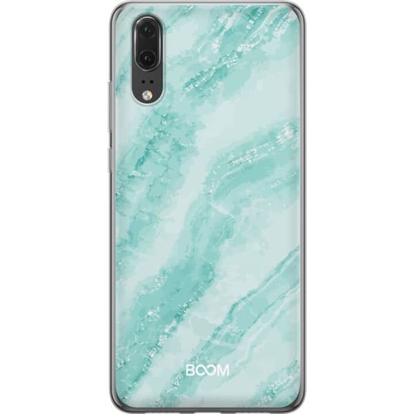 Mobilcover til Huawei P20 med Mint Marble