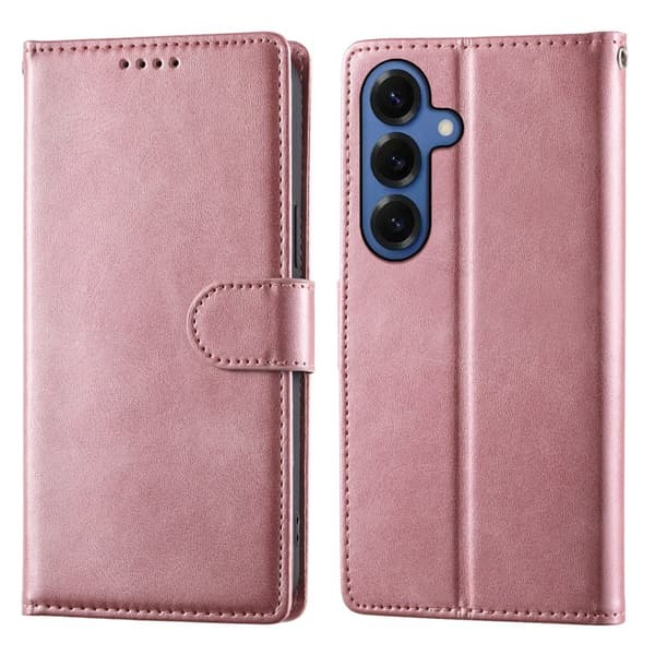 Plånboksfodral för Samsung Galaxy S26 Plus Kickstand Konstläder - Rosa
