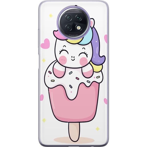 Telefontaske til Xiaomi Redmi Note 9T med Happy Unicorn